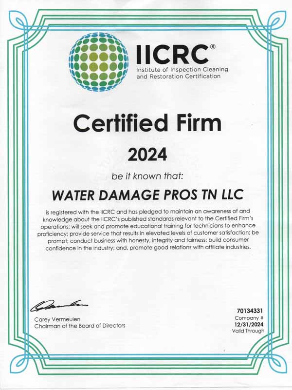 IICRC Certification #70134331