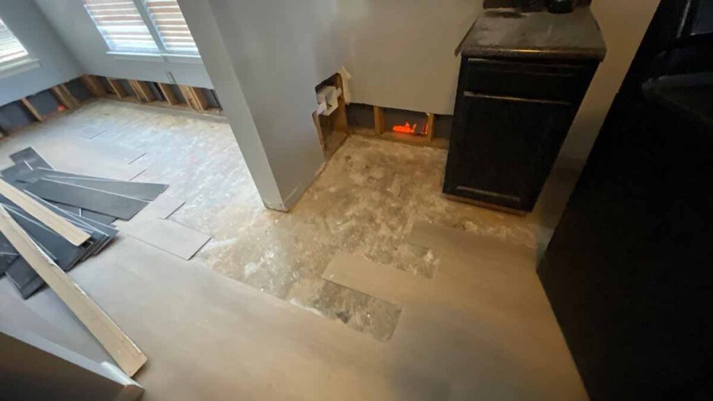 Finished room after water damage restoration and rebuild in Nashville